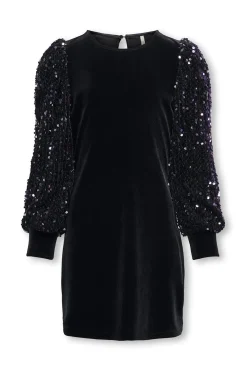 Vestido corto lentejuelas