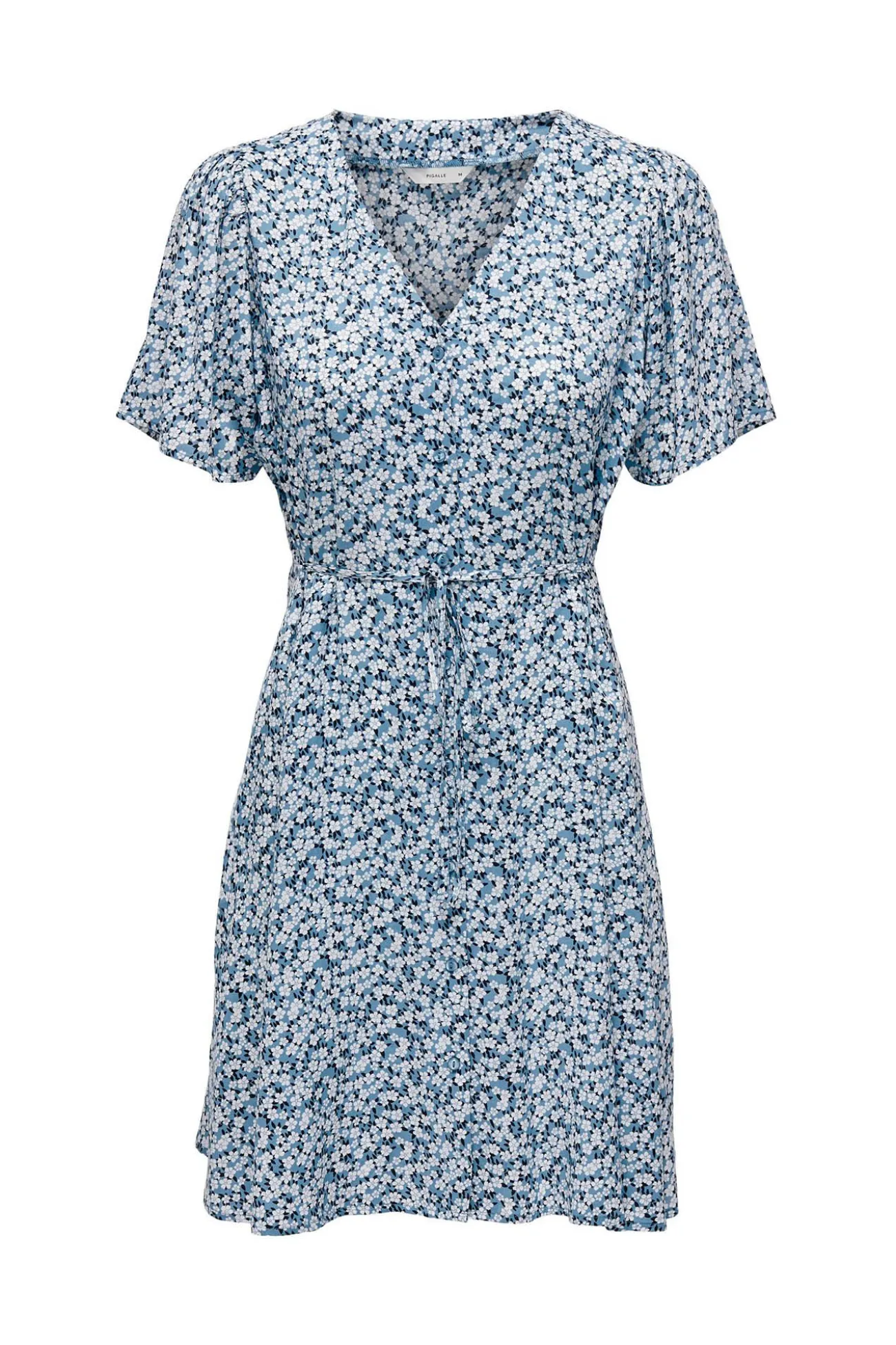 Vestido corto manga corta