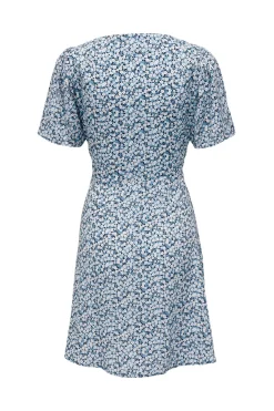 Vestido corto manga corta