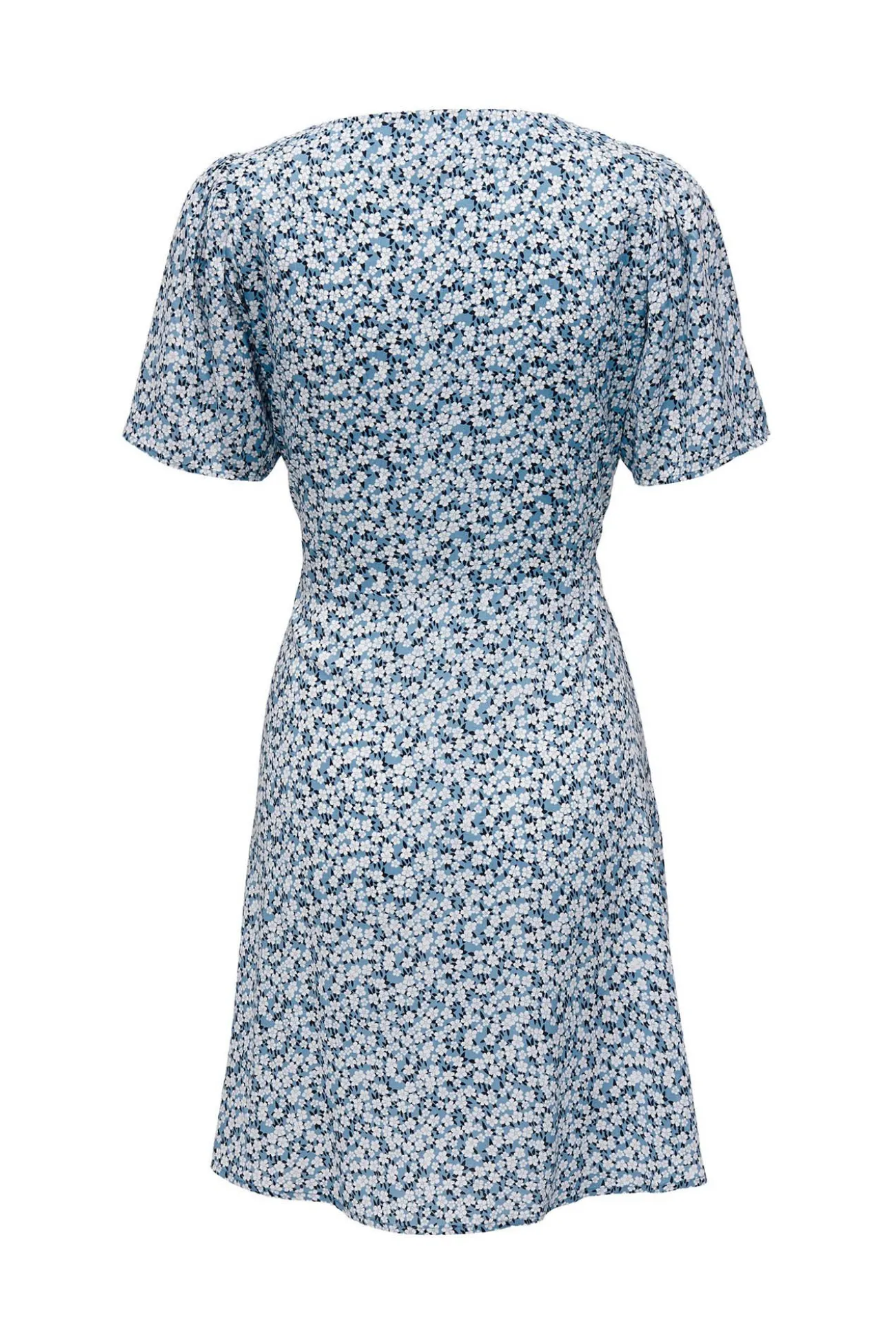Vestido corto manga corta
