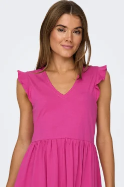 Vestido corto manga corta
