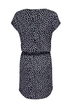 Vestido corto manga corta