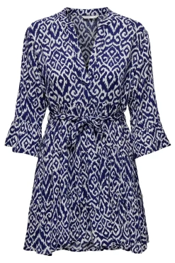 Vestido corto manga francesa