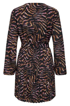 Vestido corto plisado