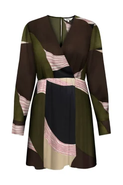 Vestido corto satinado