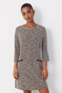 Vestido corto tweed