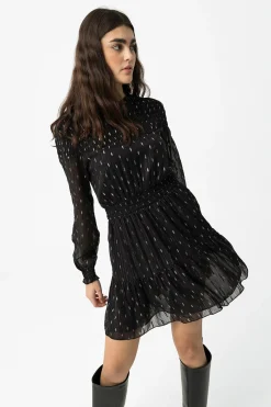 Vestido Drapead con Volantes