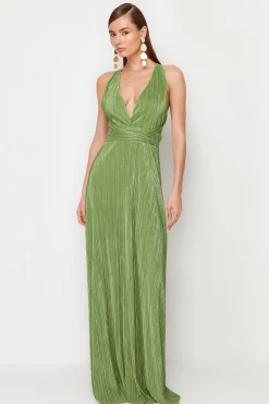 Vestido espalda abierta cruzada