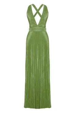 Vestido espalda abierta cruzada