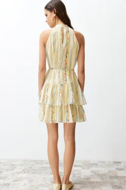 Vestido estampado lazo