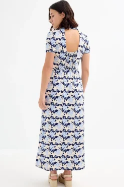 Vestido largo estampado