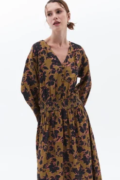 Vestido largo estampado