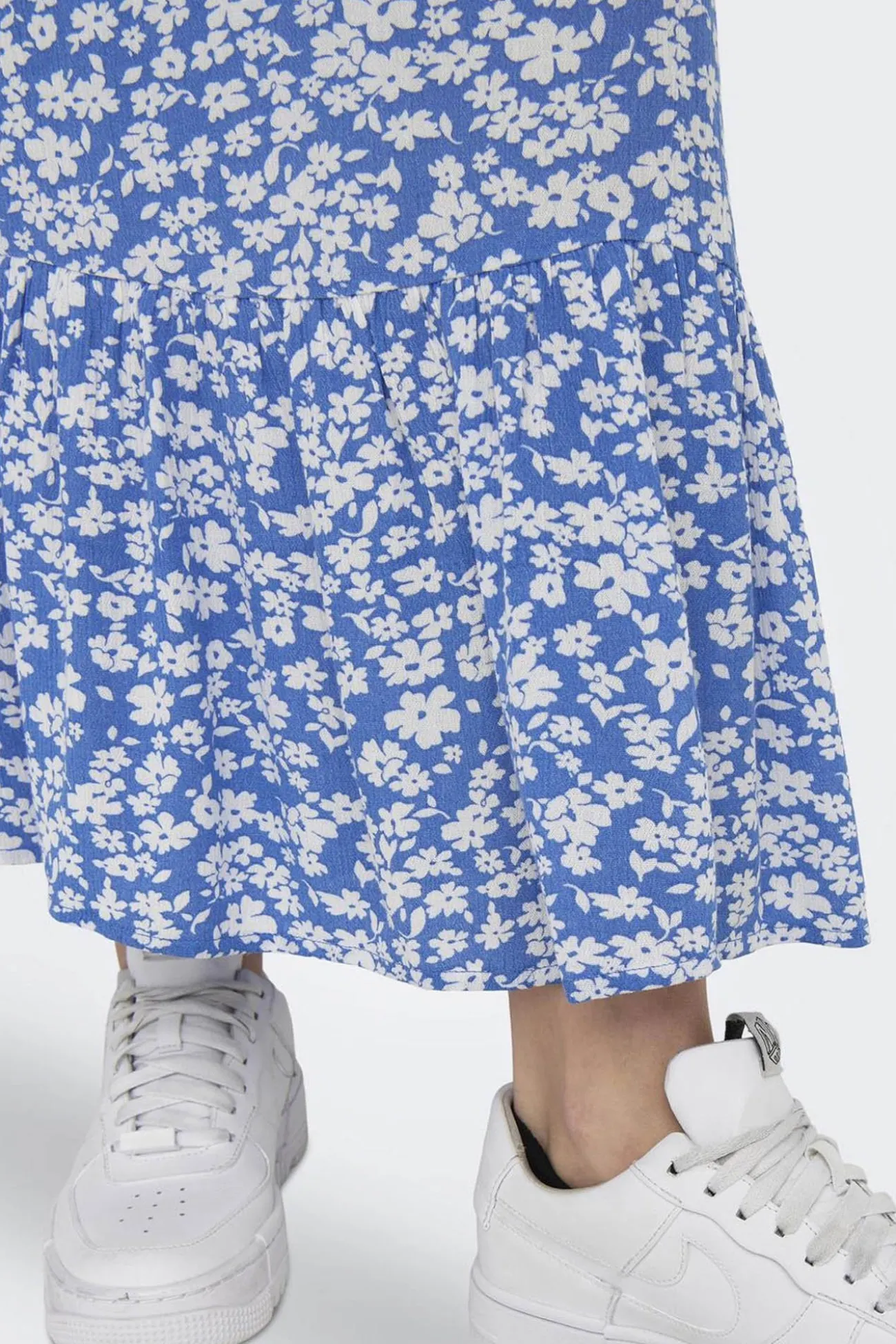 Vestido largo manga corta