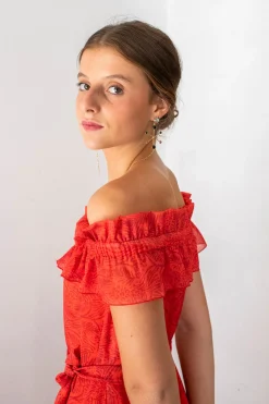 Vestido largo midi