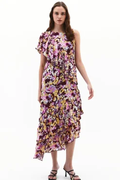 Vestido midi asimétrico