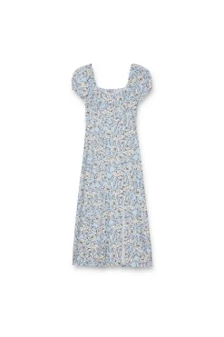 Vestido midi con abertura