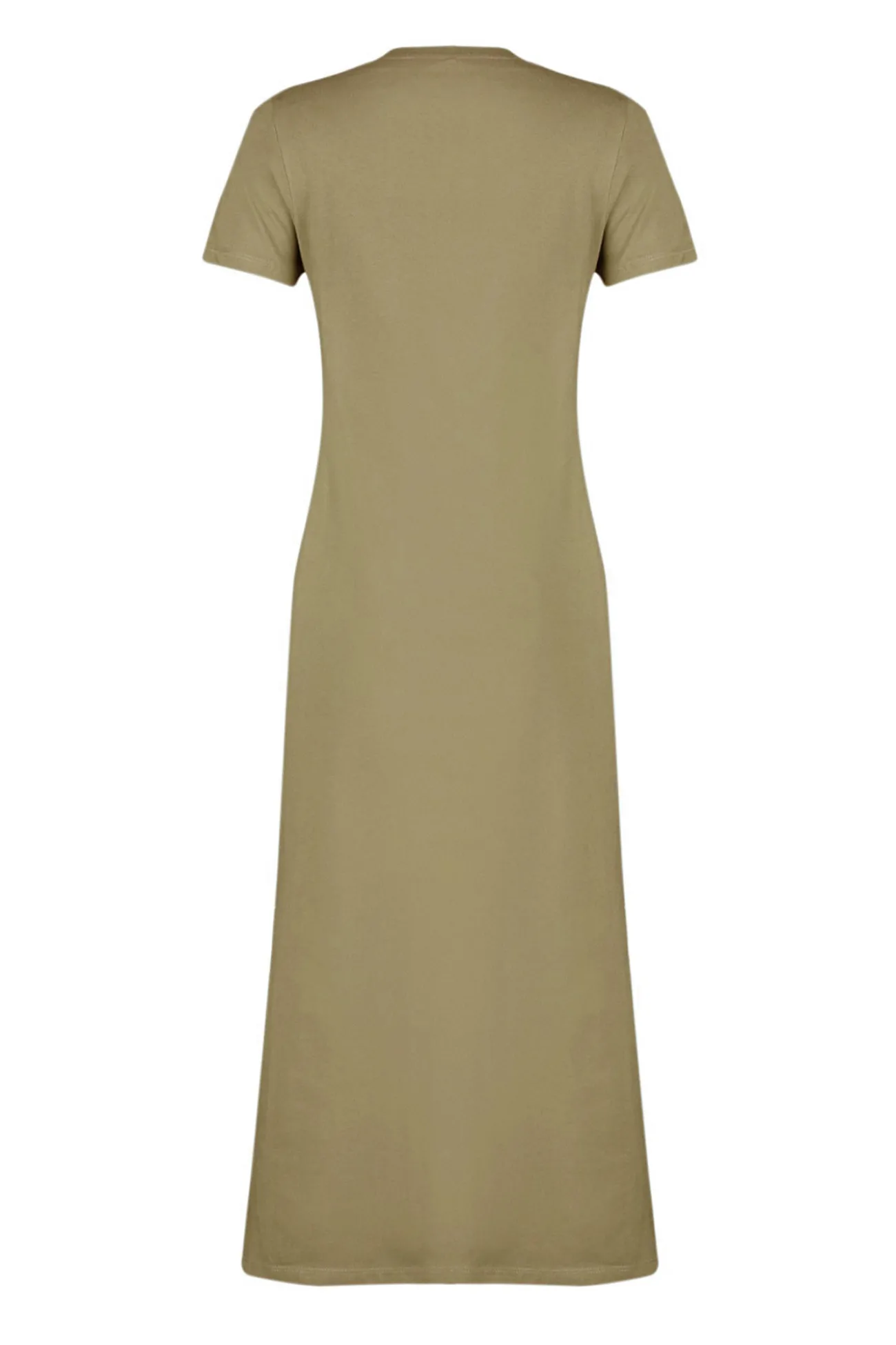 Vestido midi de manga corta