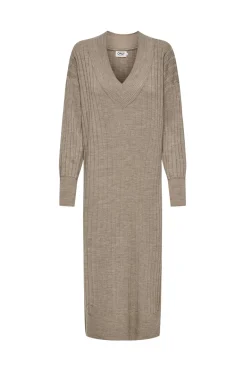 Vestido midi de punto