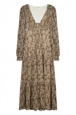 Vestido midi estampado