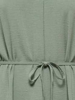 Vestido midi manga larga