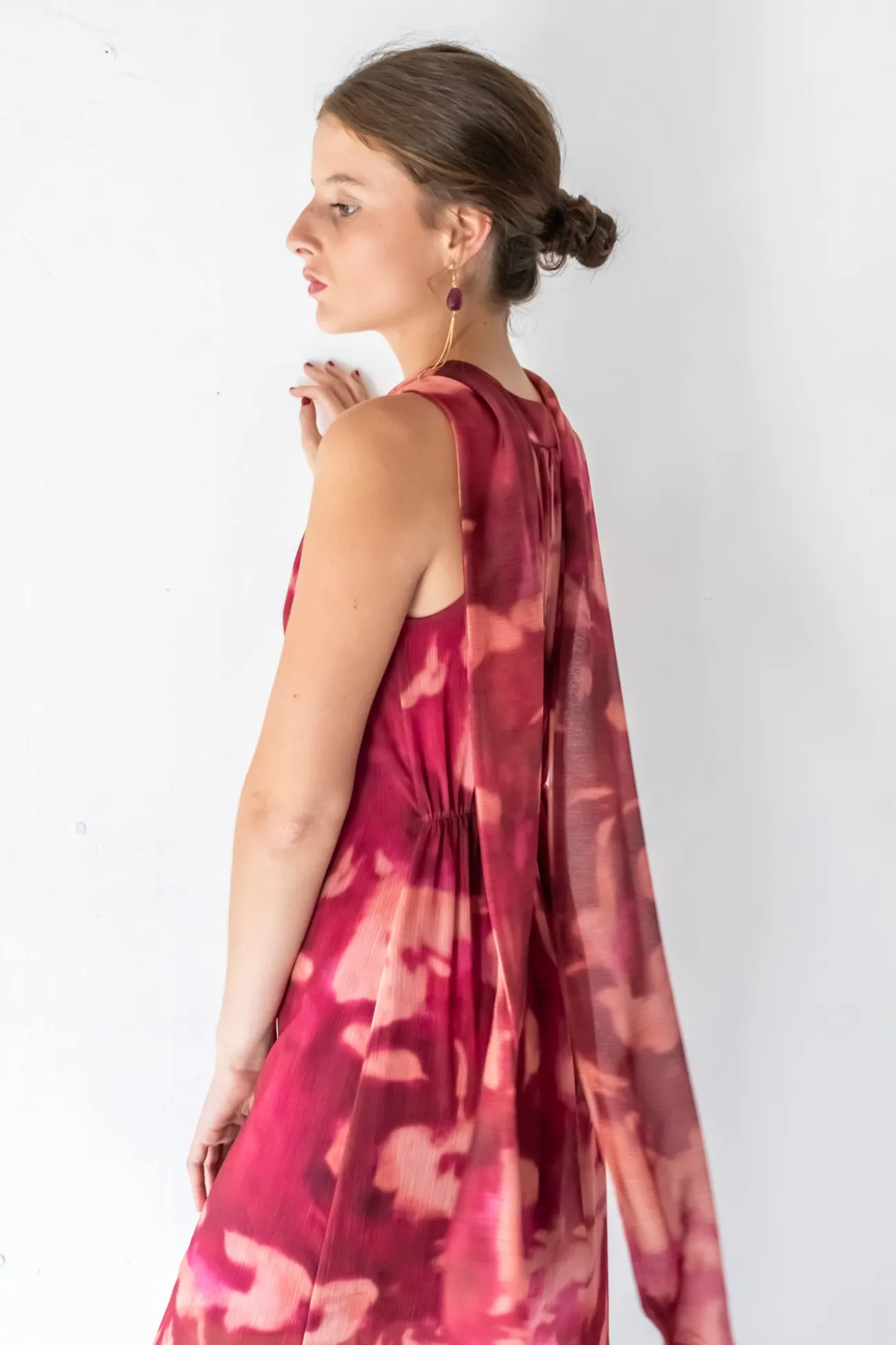 Vestido midi recto