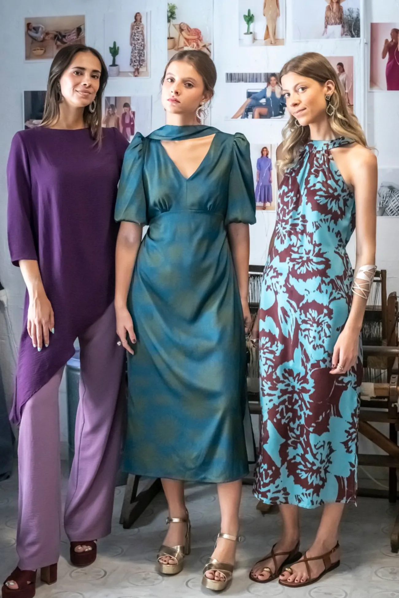 Vestido midi recto