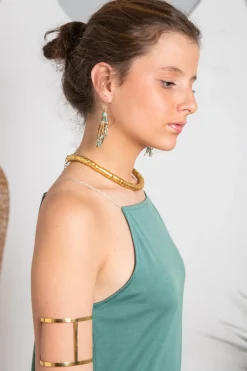 Vestido Viena Musgo