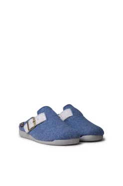 Zapatilla Tipo Zueco Para Mujer En Fieltro