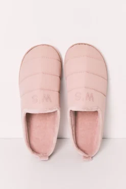 Zapatillas casa acolchadas rosa