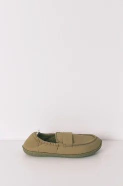 Zapatillas casa mocas&iacute;n verde