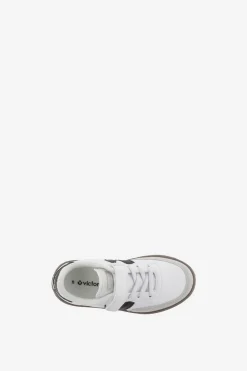 Zapatillas de efecto piel Victoria Oslo con piezas en contraste y cord&oacute;n el&aacute;stico