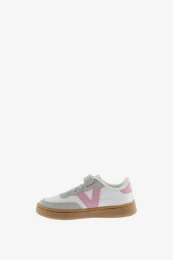 Zapatillas deportivas de ni&ntilde;os con piezas en contraste y cord&oacute;n el&aacute;stico