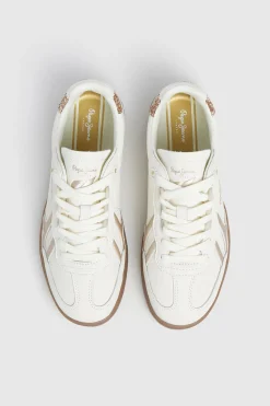 Zapatillas Piel Con Detalles En Ante