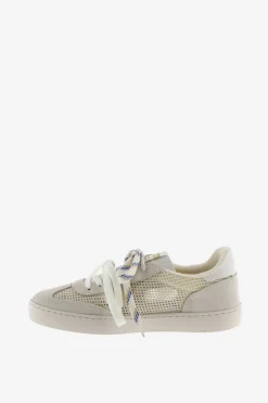 Zapatillas tipo malla piezas serraje