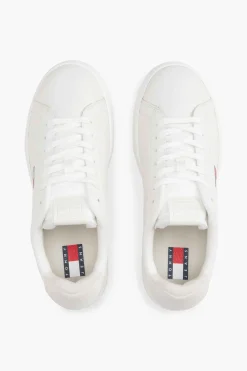 Zapatillas Tommy Jeans blancas con logo bandera